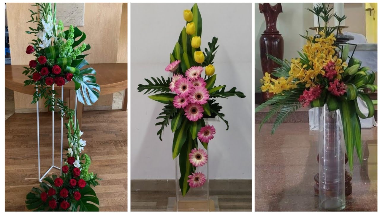 Most beautiful church fresh flower arrangement 