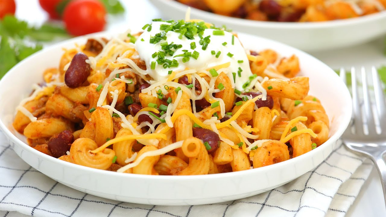 Chili Cheese Pasta | Easy + Family Friendly Make Ahead Meals! | The Domestic Geek