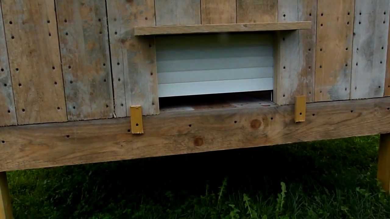 Porte Motorisée Pour Un Poulailler