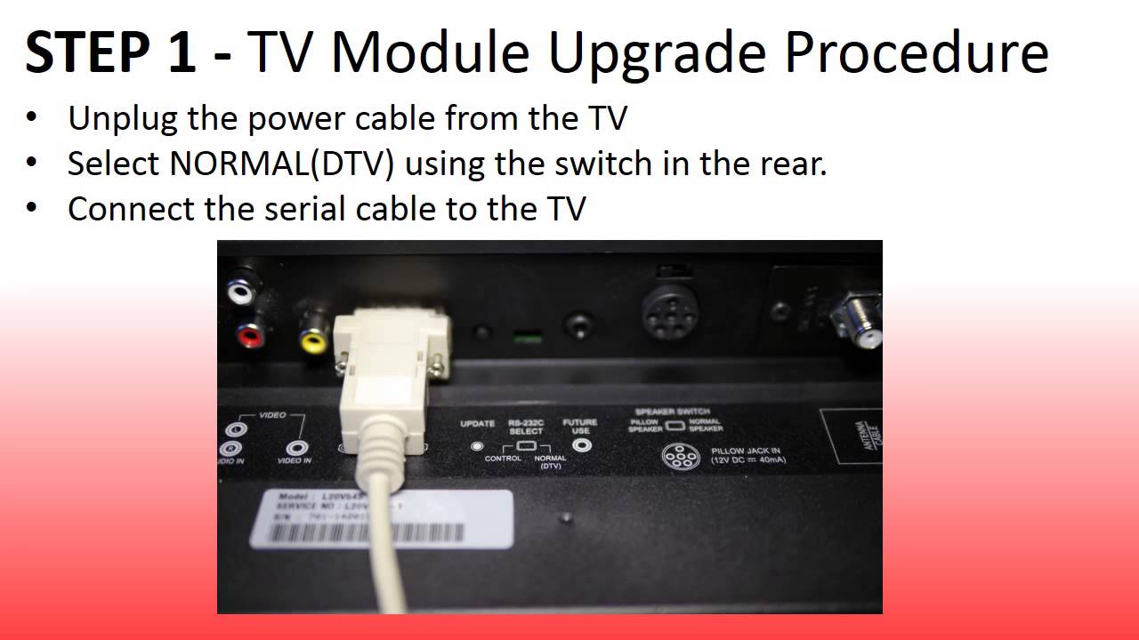 TV Software Update How To - YouTube