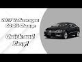Quick and Easy! 2017 Volkswagen CC Oil Change! Step-By-Step!