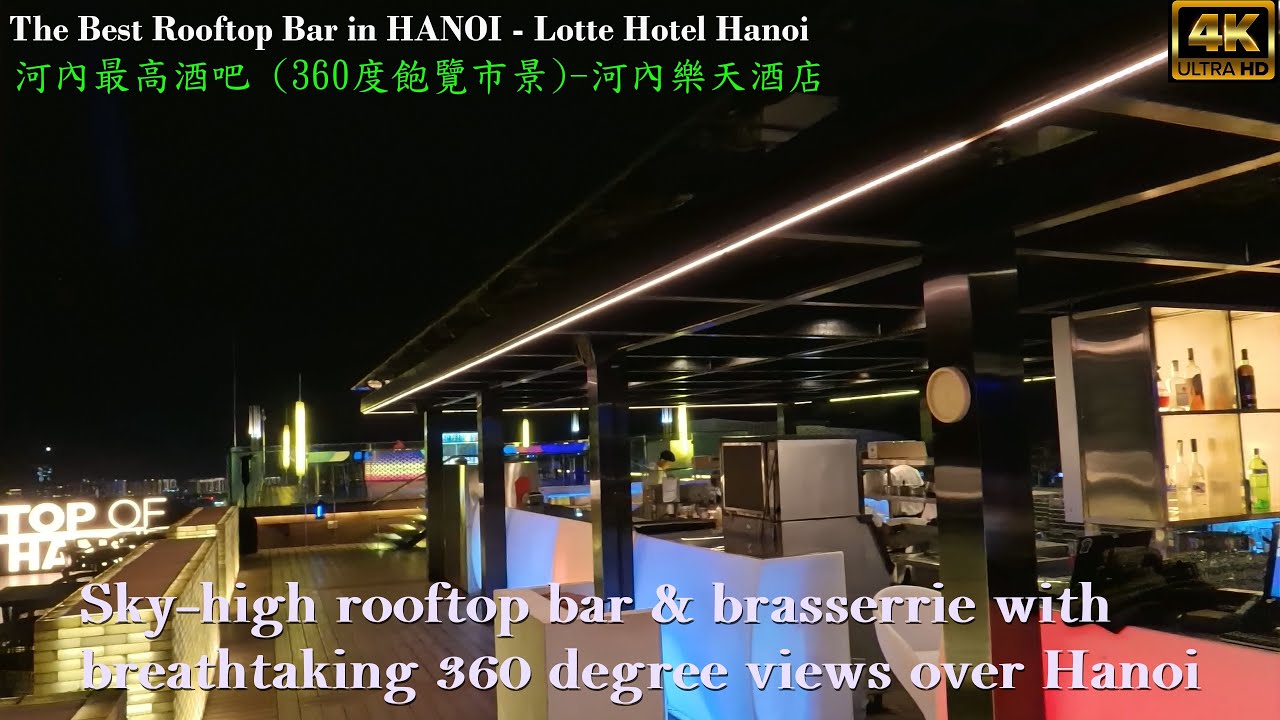[食玩河內] TOP OF HANOI ︱Rooftop Bar Experience︱河內TOP酒吧2025︱360-degree Views ︱LOTTE HOTEL HANOI︱河內樂天酒店