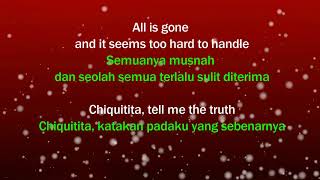 chiquitita - ABBA | Terjemahan indonesia