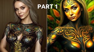 Body Paint Part 1 Body Painting Body Art Midjourney A.i Art