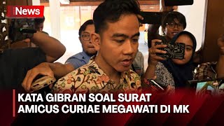 Gibran Rakabuming Raka Tanggapi Surat Amicus Curiae Megawati - iNews Sore 17/04