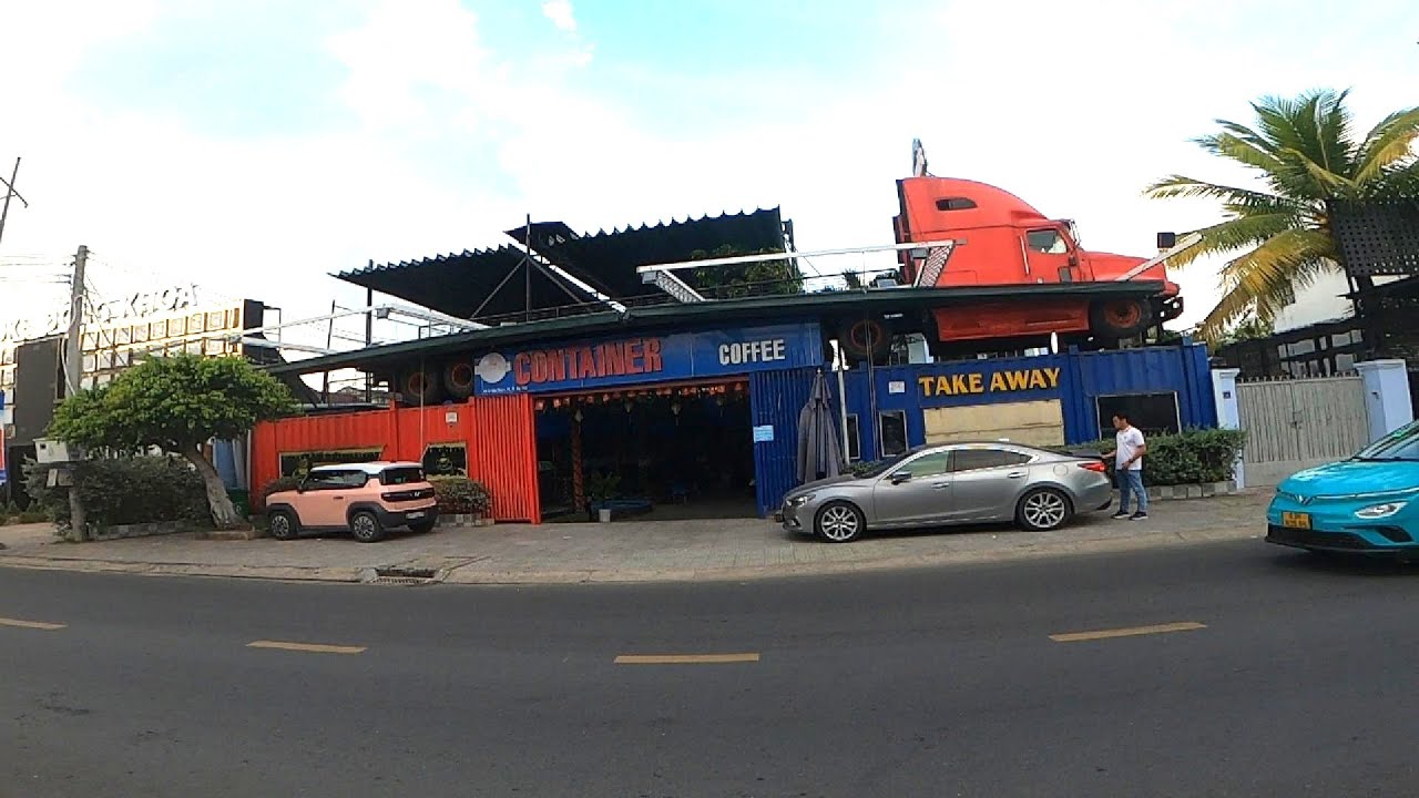 Danny is trucking by this cool, astonishing eatery in My Tho, Vietnam. 6