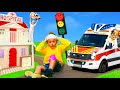 The Kids find out about Traffic Safety with an Ambulance