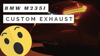 BMW M235i Before & After Muffler + Resonator Delete