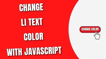 Change li text Color with JavaScript [HowToCodeSchool.com]