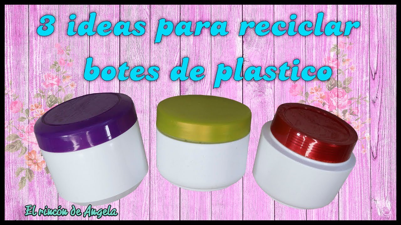 3 IDEAS para reciclar botes de plástico ♻ DIY Decoupage y Manualidades