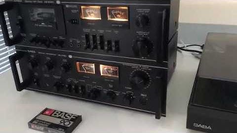SABA CS-2000 Tape deck - playing Abba from vintage cassette