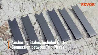 VEVOR Steel Landscape Edging 🌳 - Easy DIY Garden Borders for a Perfect Lawn!