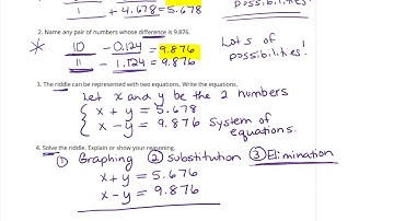 WHS ALGEBRA 1 UNIT 2 LESSON 24