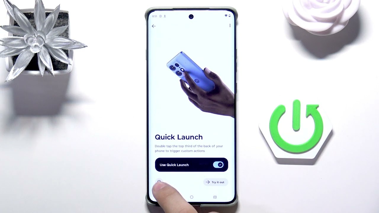 MOTOROLA Edge 60 Pro – How to Customize Quick Launch