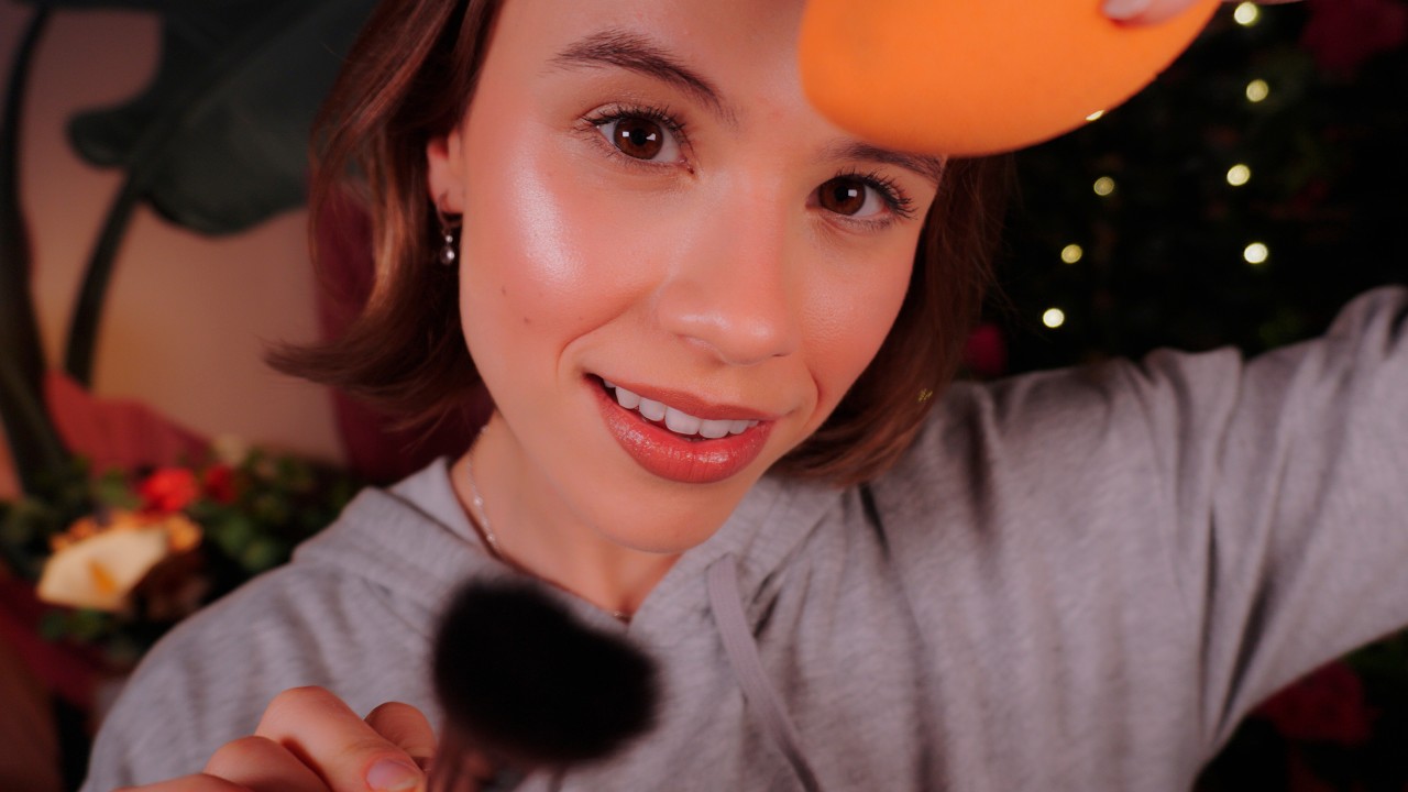 ASMR para Dormir: Maquiagem Suave com Sussurros e Sons REAIS 🪞