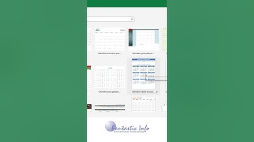 Como Criar um Calendário no Excel utilizando Modelos