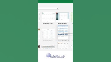 Como Criar um Calendário no Excel utilizando Modelos