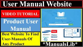 Best Website To Find User-Manuals Of Any Product|User Manual Website|Product User Manual|ManualsLib