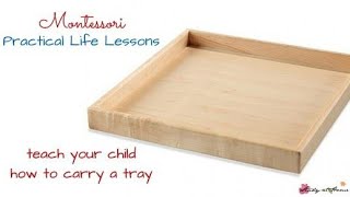 Holding a tray-Montessori|Montessori -EPL|Carrying a tray-Montessori|Holding activity-EPL|