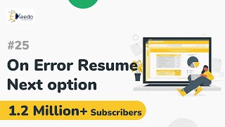 On Error Resume Next option
