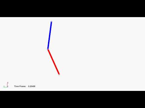 Modeling a Double Pendulum using the Collision Feature of the GMO Model