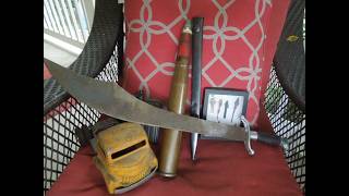 A Few Neat Flea Market Finds - Bofors - Jewelry - Cast Iron - Hummingbird Part 1