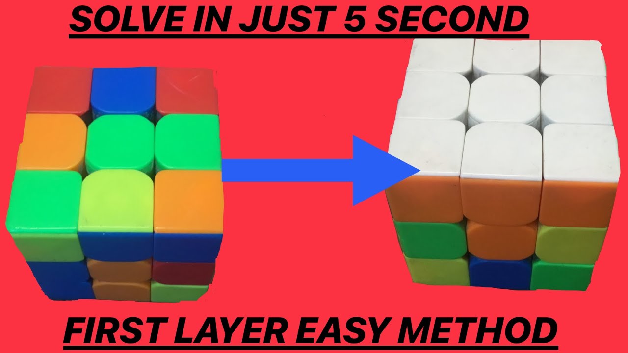 How to Solve First Layer 3x3 Rubik’s Cube in Hindi / First Layer Of ...