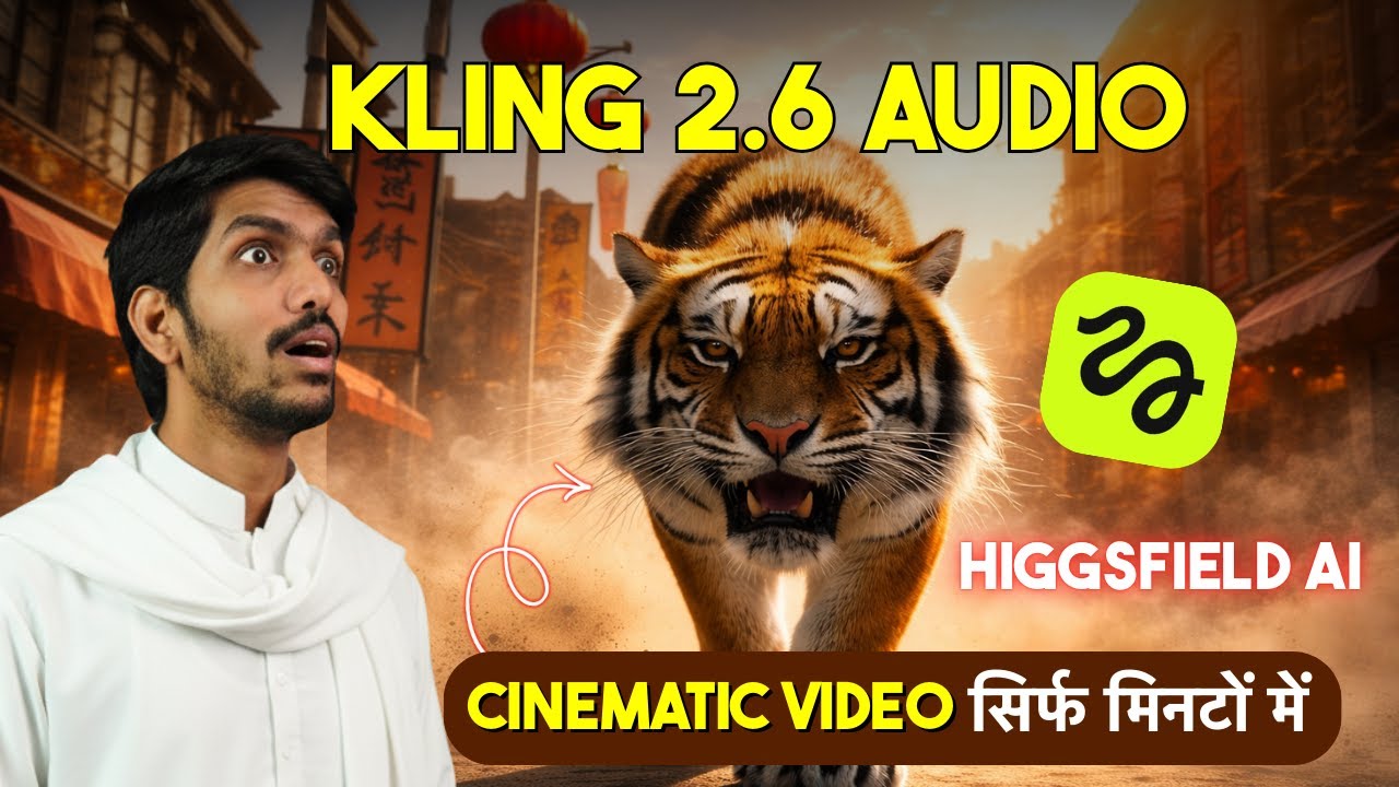 Fastest Way to Create Cinematic AI Videos in 2026 |  Higgsfield AI Kling 2.6 Audio Live Tutorial