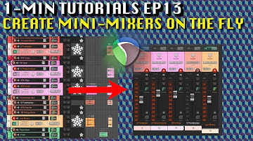 Create Mini-mixers with a single Cycle action in Reaper (1-min Tutorials Ep13)