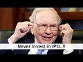 Why you should Never Invest in an IPO..!!