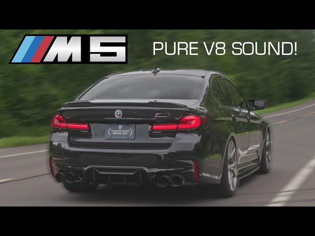 BEST SOUNDING BMW F90 M5!! FULL TITANIUM EXHAUST SYSTEM + DOWNPIPES class=