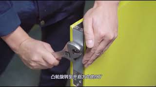 how to install a hydraulic patch for wooden door?