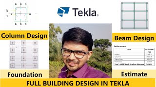 Complete Tekla Software in 40 minutes | Building design | beam design, column design, IS Code