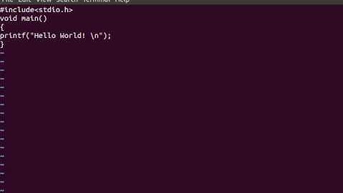 Writing Your First C Program in Linux, Compiling it with CC, and Running it Linux
