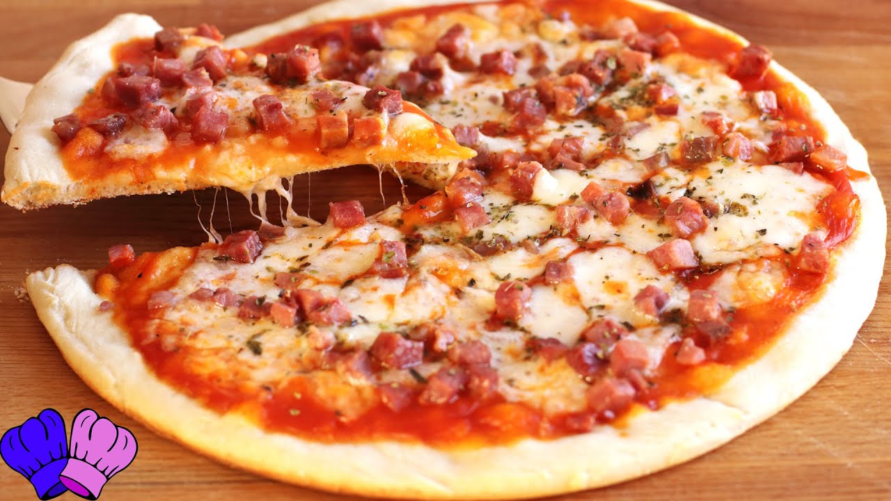 PIZZA de JAMÓN SERRANO y QUESO | Trucos para que te salga de restaurante en CASA