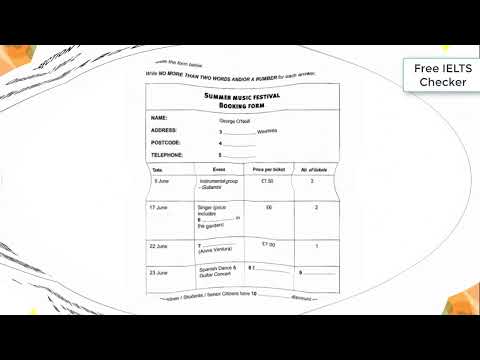 Cambridge 8 - Listening - Test 1 - Section 1 Đáp Án