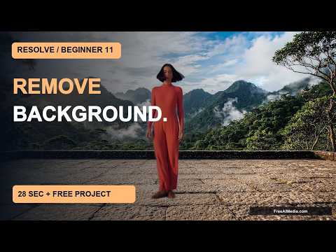 DaVinci Resolve Magic Mask Tutorial: Remove Background (Beginner #11)