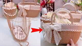 [EASY DIY] Transform Foam Board into Stunning Baskets with Jute Rope! #diy #handmade #craft