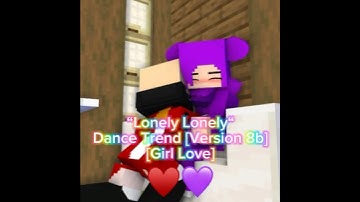 “Lonely Lonely“ Dance Trend - Mine-imator Minecraft Animation [Girl Love] #shorts #minecraft #yeosm