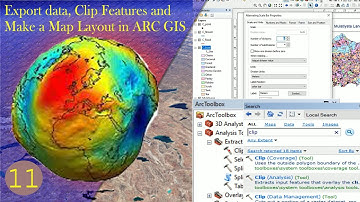 Export data Clip Features and Make a Map Layout in ARC GIS