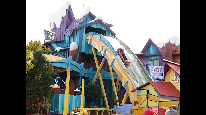 Completely soaked on Dudley Doo Right's Ripsaw Falls!