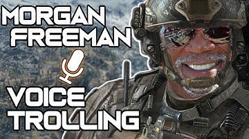 MORGAN FREEMAN Voice TROLLING on MODERN WARFARE!!