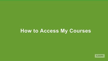 iLearn - How to Access My Courses