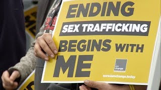 Men Rally Against Sex Trafficking in Modesto