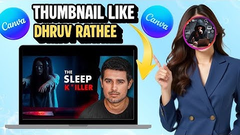 How to Make Thumbnail like @dhruvrathee in canva | Dhruv Rathee thumbnail breakdown