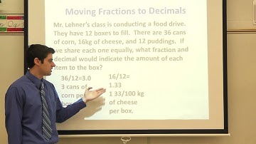 Comparing Bits and Pieces Problem 3.5 Moving From Fractions to Decimals