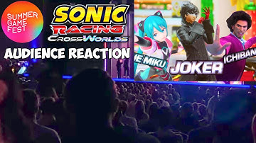 LIVE CROWD REACTION to Sonic Racing Crossworlds @ Summer Game Fest 2025