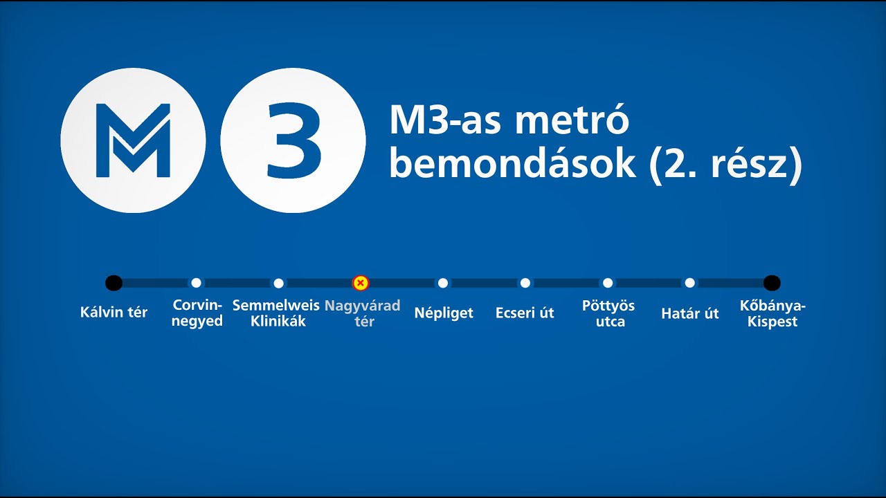 M3-as metró bemondások [Kálvin tér - Kőbánya-Kispest]