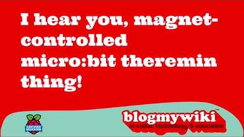 micro:bit magnet theremin