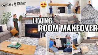 COMPLETE LIVING ROOM MAKEOVER!😍 BEFORE & AFTER MAKEOVER | HOUSE TO HOME Honeymoon House Episode 9